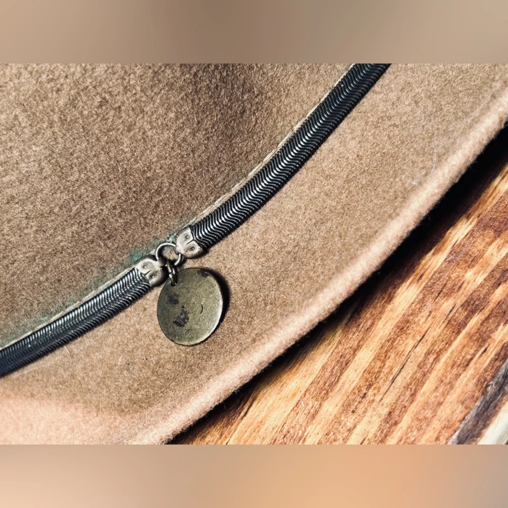 Vintage Banana Republic Italian Wool Safari Fedora Hat Camel Size M/L Travel - Picture 4 of 9